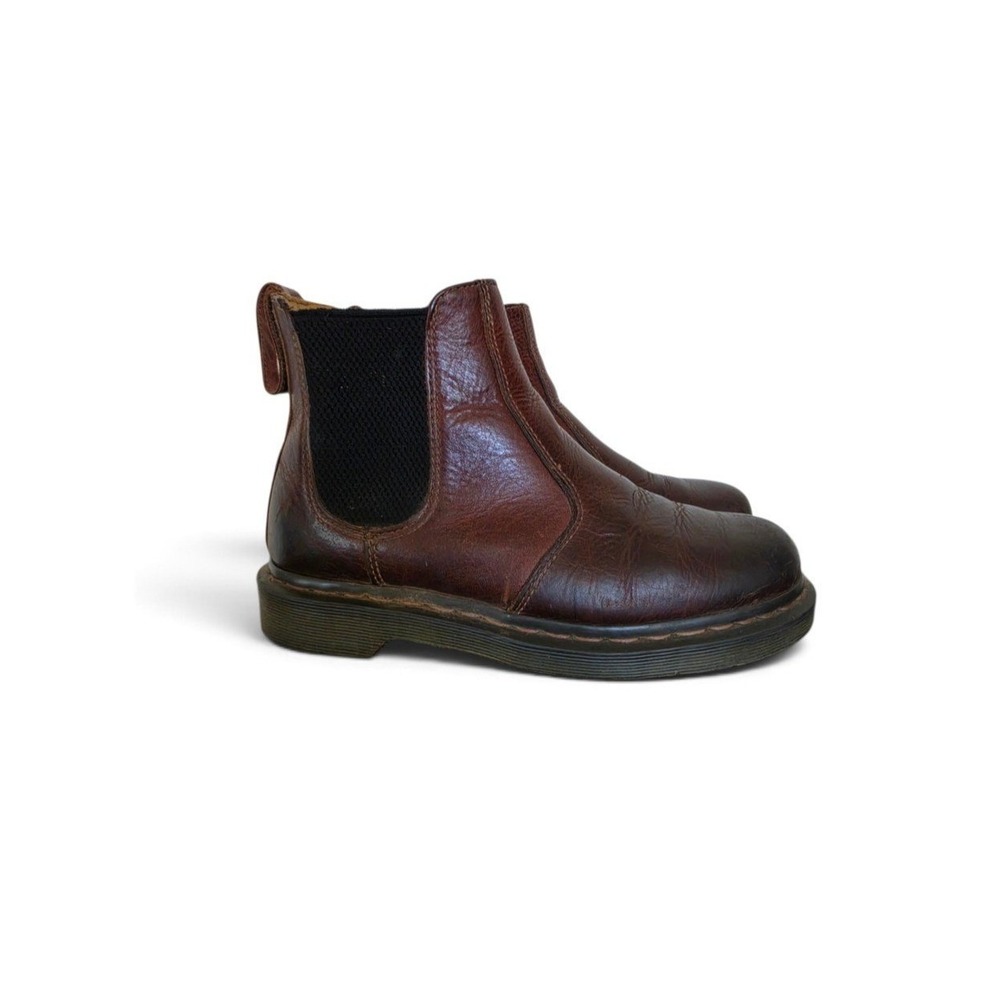 Dr.Martens Brown Leather Heritage Retro GrungeDurable Granola Chelsea Boots sz 7